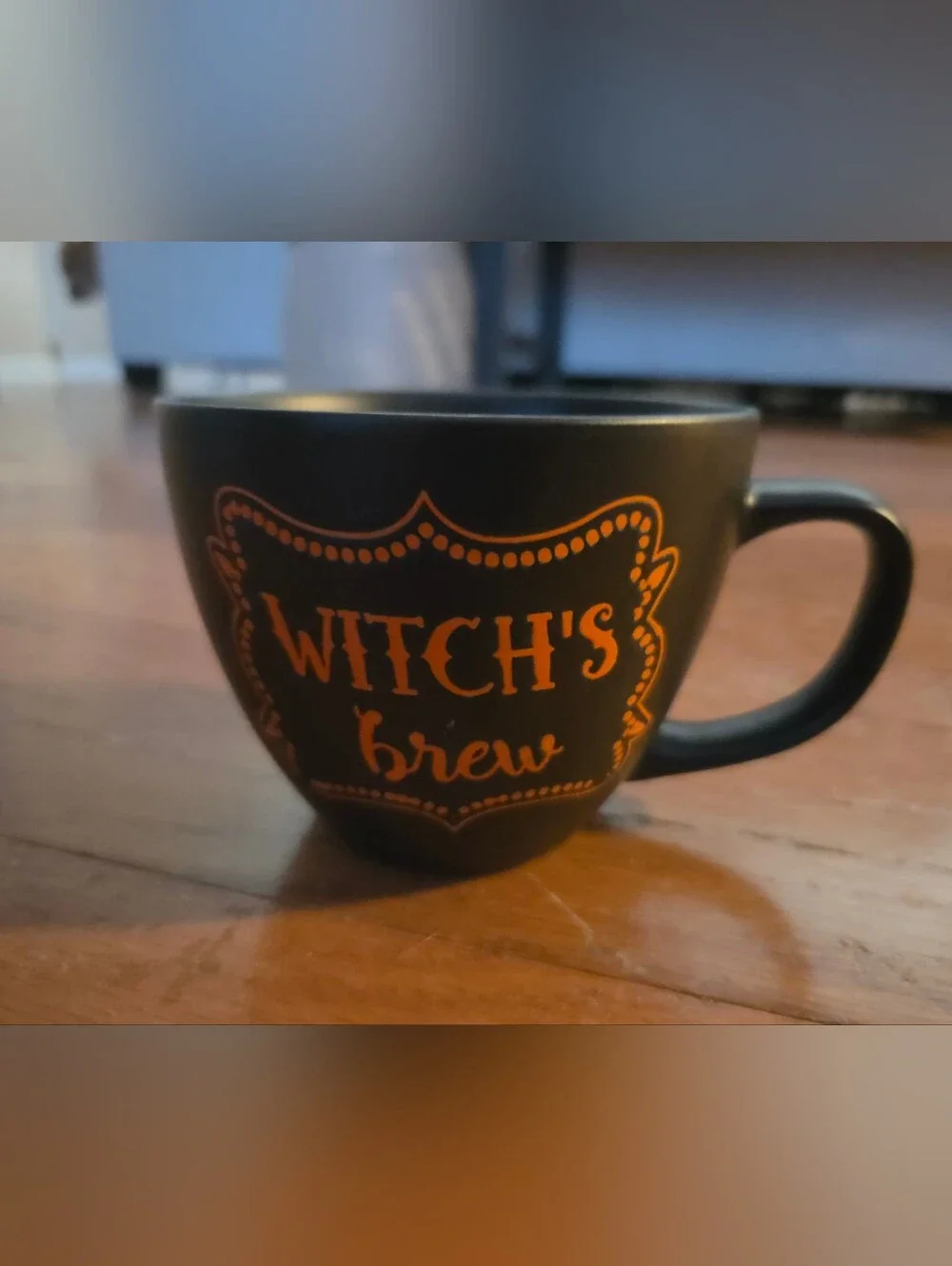 Halloween Witch's Brew Black & Orange Mug - Seasonal Home Party Decor